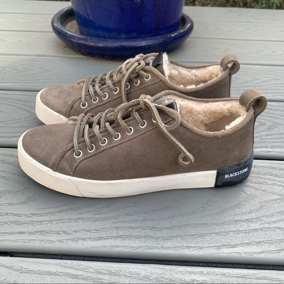 BLACKSTONE Apres Ski Shearling Line Suede Sneakers Warm Women’s Size 38 US 8 - Picture 2 of 13